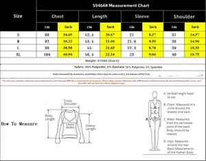 Tabella taglie per top a maniche corte con scollo a V e misure in cm e pollici per S-XL