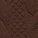 Macro shot of high waist wide leg pants featuring deep brown waffle knit fabric texture