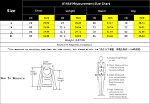 Tableau des tailles détaillé pour body avec mesures poitrine, taille et hanches en cm et pouces