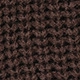 Macro texture of dark chocolate knit fabric showing detailed weaving and soft fiber structure