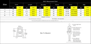 Detailed size chart for lace long sleeve bodysuit showing chest and length measurements