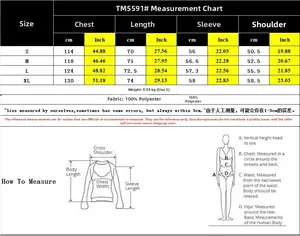 Size chart for women mid-length jacket with detailed bust and length measurements