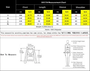 Tableau des tailles détaillé pour veste vintage avec mesures en cm et pouces