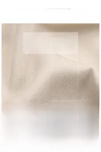 Detail of light beige breathable fabric with soft texture for sleeveless summer dress