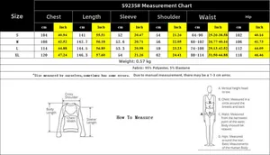 Size chart detail for solid casual jumpsuit with measurements in cm and inches