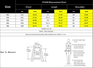 Size chart detail for women's fleece vest showing measurements from 0XL to 4XL in cm and inch