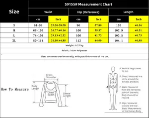 Size guide for women high waist wide leg trousers with waist and hip measurements