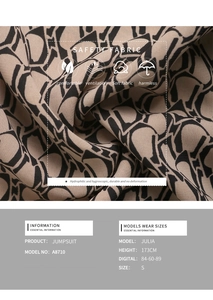 Detailed fabric texture of geometric print jumpsuit with breathable material features