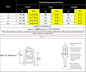 Size chart for Y2K plaid puff mini skirt showing waist and length measurements in cm and inches