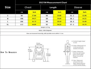 Detailed size chart for V-neck shirt dress with Chest, Length, and Sleeve in CM and Inches