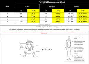 Guide des tailles détaillé pour robe d'été fleurie incluant poitrine, taille et longueur