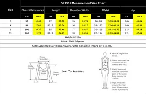 Size chart for V-neck sleeveless jumpsuit showing measurements in cm and inches