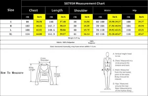 Size chart detail for women sleeveless jumpsuit including bust, waist and length measures