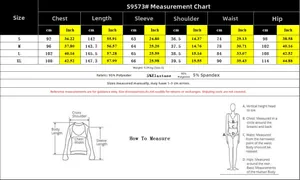 Size chart for contrast wide-leg jumpsuit with detailed measurements in cm and inches