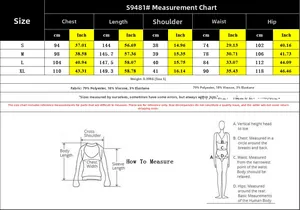 Tableau des tailles détaillé pour combinaison sans manches bicolore et matières
