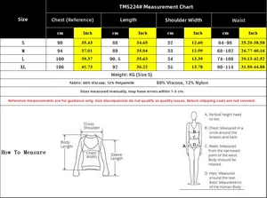 Größentabelle für Blumenminikleid mit Maßen von S bis XL in Zentimetern und Zoll