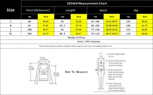 Detailed size chart for the elegant cutout jumpsuit featuring chest and waist measurements