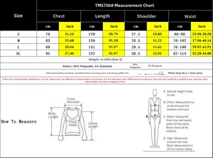 Größentabelle für gestreiftes ärmelloses Kleid mit Maßen in cm und Zoll