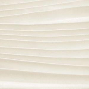 Macro shot of elegant pleated fabric texture in creamy white for office commuter set