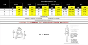 Guide des tailles détaillé pour body en dentelle avec mesures de poitrine et longueur en cm