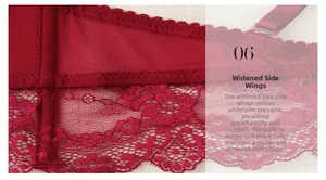 Soutien-gorge en dentelle avec ailes latérales larges et baleines pour le maintien