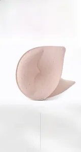 Detail of 3D seamless bra pads featuring anti-slip point-bonded texture and ergonomic shape