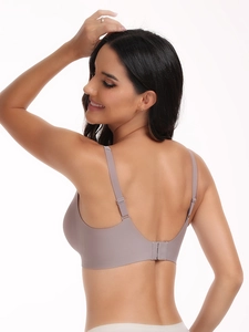 Conception en U du dos du soutien-gorge léopard sans couture avec bretelles réglables