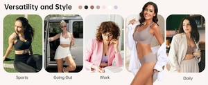 Nahtloser Damen-BH in verschiedenen Farben mit Racerback-Design für vielseitigen Komfort