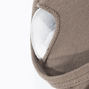Brown seamless ribbed innerwear with removable white cup pads for daily comfort