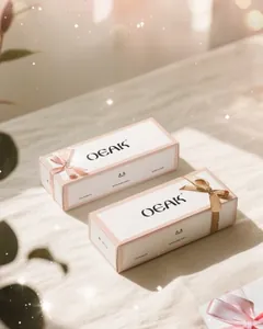 Exquisite gift packaging boxes for OEAK seamless bras with elegant ribbon and brand logo