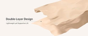 Close-up of double-layer breathable fabric texture on a seamless triangle bra