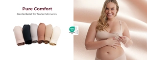 Reggiseno allattamento senza cuciture con clip rapide e tessuto morbido OEKO-TEX