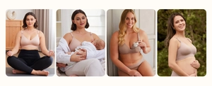 Reggiseno allattamento senza cuciture per yoga, allattamento e tiralatte comodo