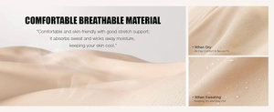 Détail du tissu respirant et anti-humidité pour soutien-gorge bandeau sans couture