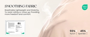 Breathable high-elastic 55% nylon 45% spandex fabric detail of seamless wireless bra