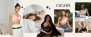 Seamless scallop-edge bra with wide straps for yoga and sleep in multiple colors
