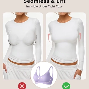Women's seamless long sleeve yoga top with lifting effect and smooth fabric finish