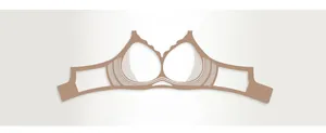 Schéma détaillé du soutien-gorge push-up sans couture montrant le maintien sans armature