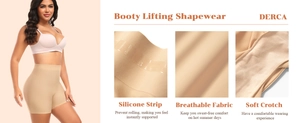 Détail du short rembourré lève-fessier avec silicone antidérapant et taille haute