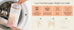Delicate laundry mesh bag for protecting bras and lingerie during washing cycles