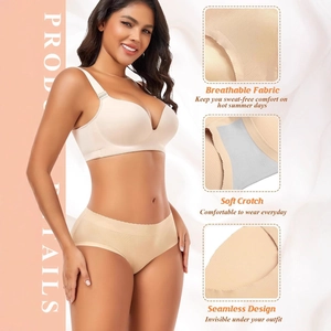 Ensemble lingerie rembourrée sans couture avec soutien-gorge push-up et culotte respirante