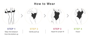 Guide étape par étape pour porter le body gainant noir sans couture avec bretelles
