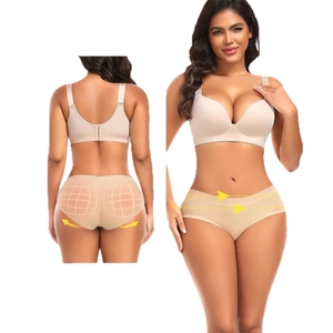 Ensemble de lingerie sculptante sans couture pour femme avec rembourrage fessier