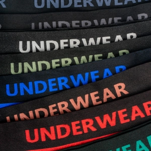 9-pack men's sports boxer briefs with elastic UNDERWEAR lettered waistband in multi-color