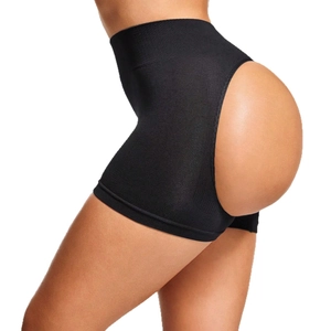 High waist tummy control shaping underwear with cut-out design for butt lifting effect