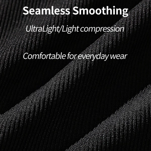 Détail de tissu compressif noir sans couture pour gilet sculptant et sport actif