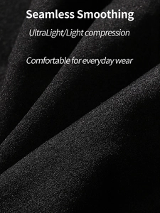 Detail of seamless compression fabric with ultra-light smoothing texture for shapewear
