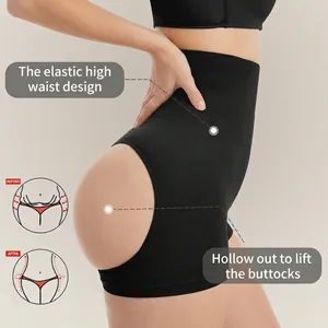 Femme Taille Haute Remonte-Fesses Gaine Culotte Contrôle du Ventre Sans Couture Ajouré Body Shaper Minceur Briefs