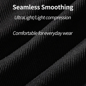 Seamless slimming shapewear top with breathable ribbed texture and light compression