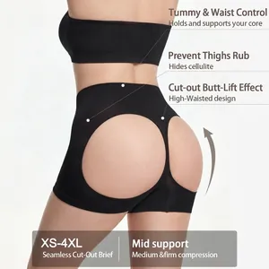 Women Seamless Shapewear Top And Bottom High Waist Tummy Control Butt Lifting Strapless Tube Top Shorts Shapewear